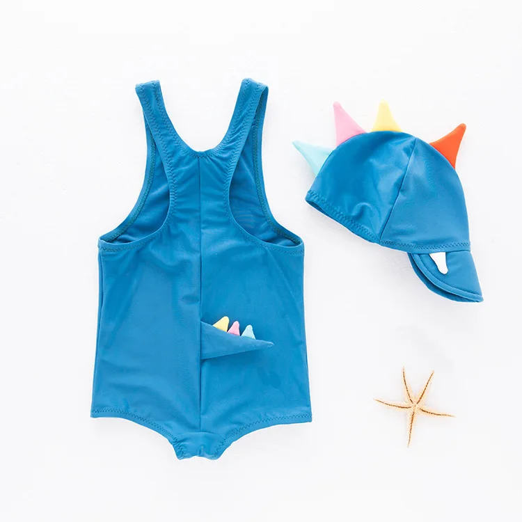 2018 New Pattern 2/pcs Lovely Dinosaur Swimming Suit For 1-3 Years Old Boys Sun Protection Bathing Swimwear |
