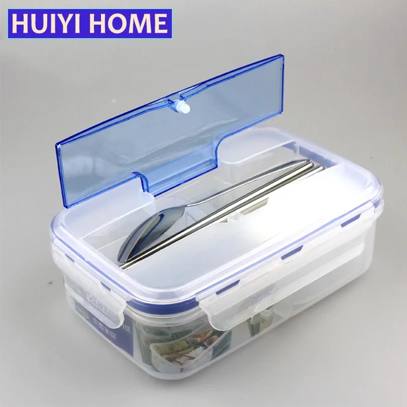 Ланч бокс целебный пластиковый герметичный суп с 3 ячейками микробавной духовкой