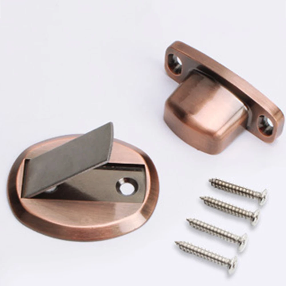 HOT SALE Magnetic Door Holder Stainless Steel Hidden Stopper Toilet Noiseless Doorstop