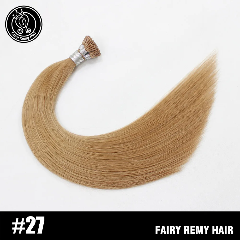 #27 I Tip Remy человеческие волосы для наращивания предварительно скрепленный наконечник палки для наращивания пепел блонд 22 дюйма 1 г на нитке 50 прядей сказочные волосы remy - Цвет: #27