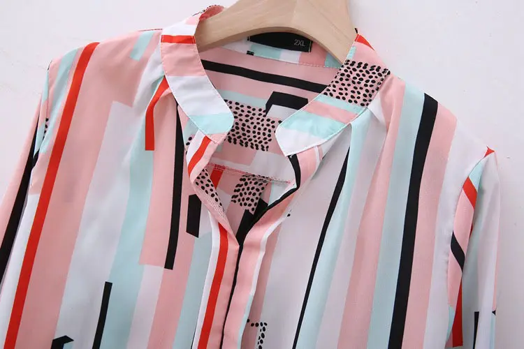 2019 размера плюс женские блузки весенняя одежда модные повседневные свободные