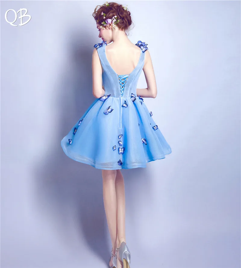 Бальное платье с V образным вырезом тюлевые пикантные Короткие Официальные