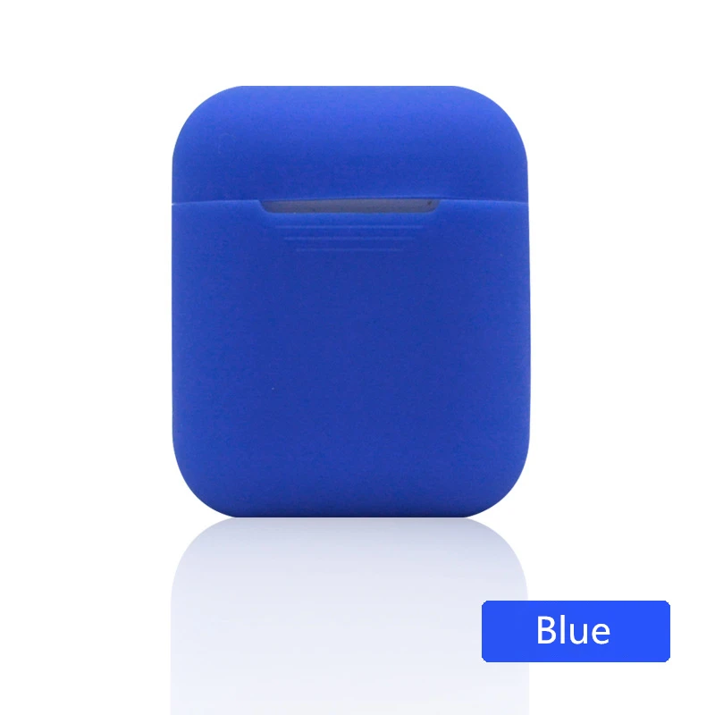 blue Bluetooth беспроводной Чехол для Airpods защита от пыли Чехол airpod аксессуары белый чехол для airpods силиконовый чехол-держатель - Цвет: blue