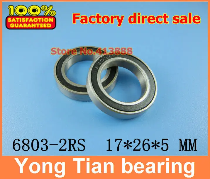 Подшипник 6803-2RS 61803-2RS1 6803 6803RS 6803RZ 6803Z 6803ZZ герметичные шариковые подшипники тонкий раздел глубокий шаровой подшипник 17*26*5