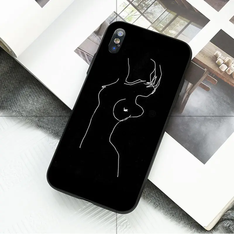 Ruicaica минималистичный стиль серии линий клиента чехол для телефона для Apple iPhone 8 7 6 6S Plus X XS MAX 5 5S SE XR Чехол для мобильного телефона s