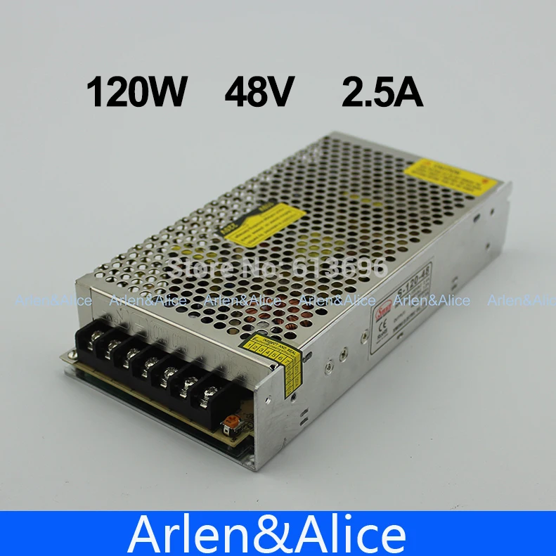 120W 48V 2.5A одиночный выход импульсный источник питания для светодиодной полосы света