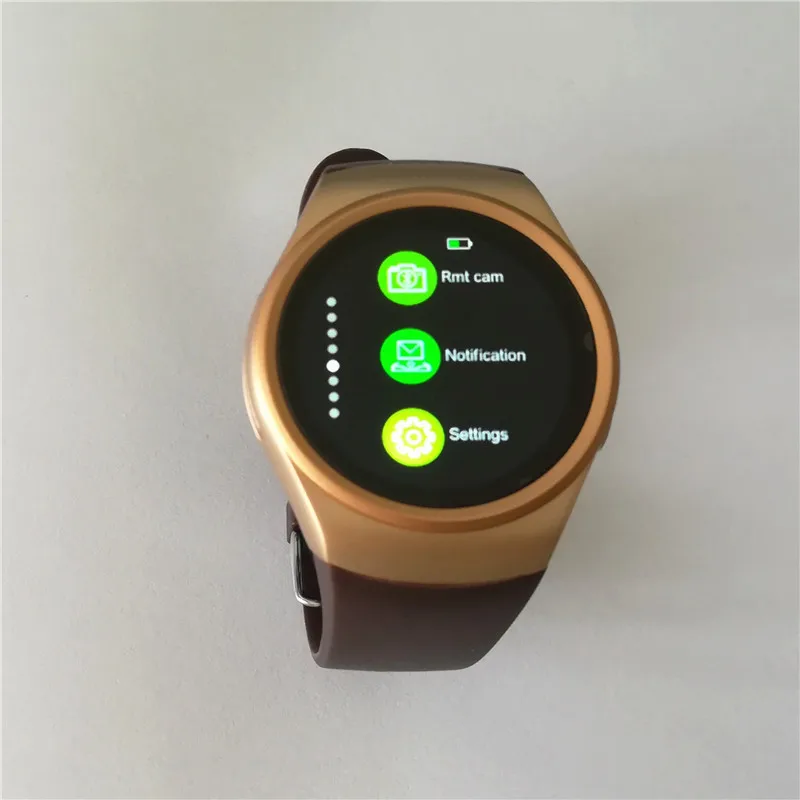 Смарт-часы полностью округлые Android/IOS bluetooth Reloj inteligente Sim карта монитор сердечного