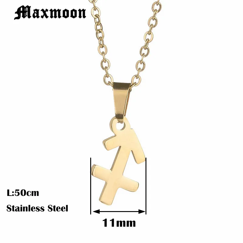 Ювелирные изделия Maxmoon высокого качества со знаками Зодиака Ожерелья стрельцом и