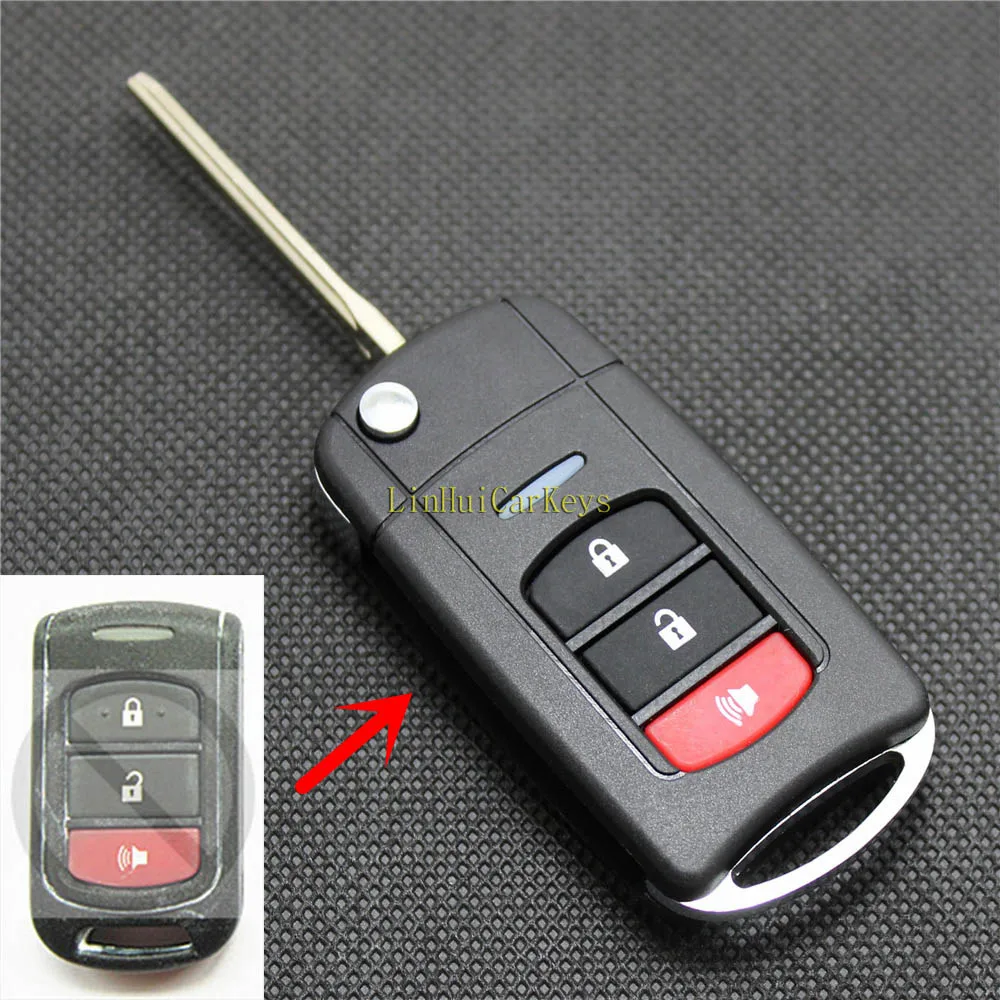 PINECONE Key Case for TOYOTA Car With Uncut Blade 3 Buttons Modified Remote Shell Cover 1 PC | Автомобили и мотоциклы