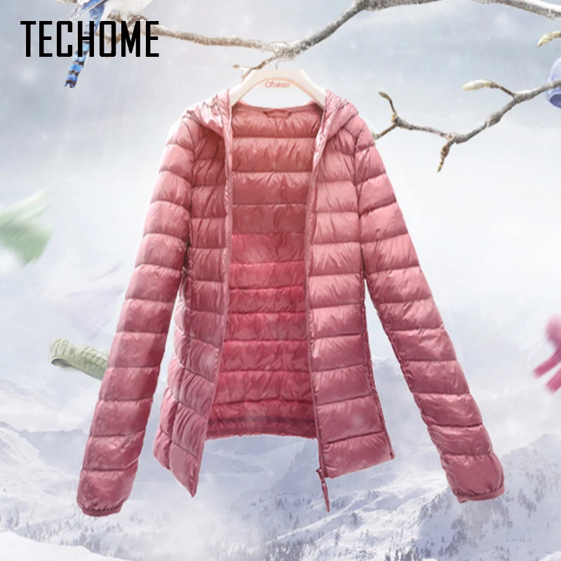 Женский пуховик на утином пуху брендовый дизайнерский с капюшоном ультра