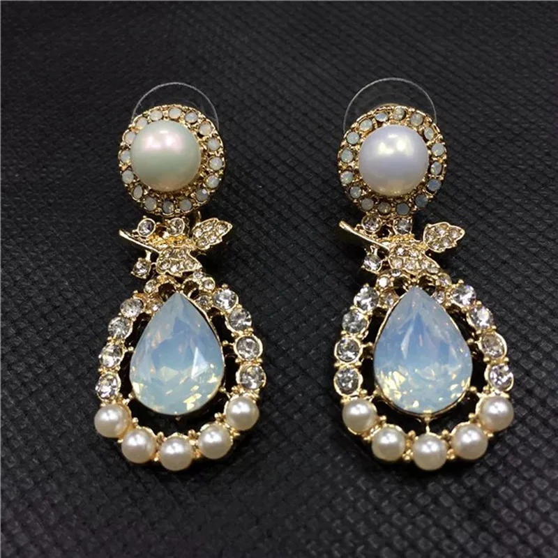 Кристаллические серьги для Для женщин горный хрусталь женский геометрические