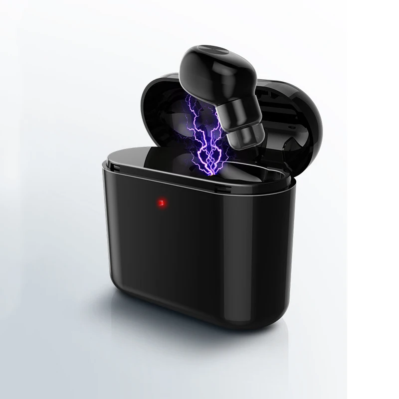 Мини Bluetooth наушники беспроводные с микрофоном 700 мАч зарядная коробка стерео