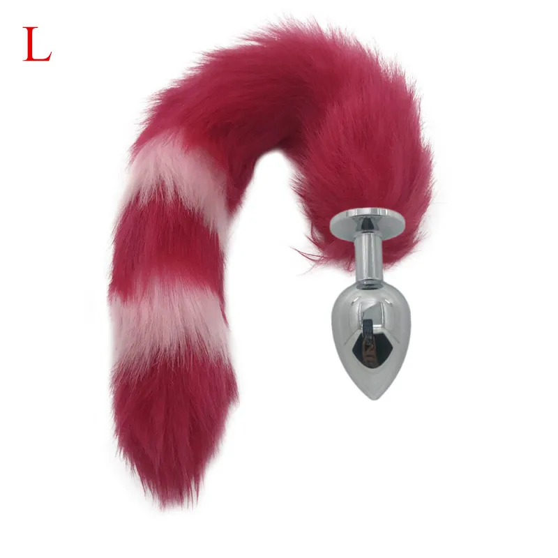 Анальные секс-игрушки лисий хвост Анальная пробка металлическое устройство для