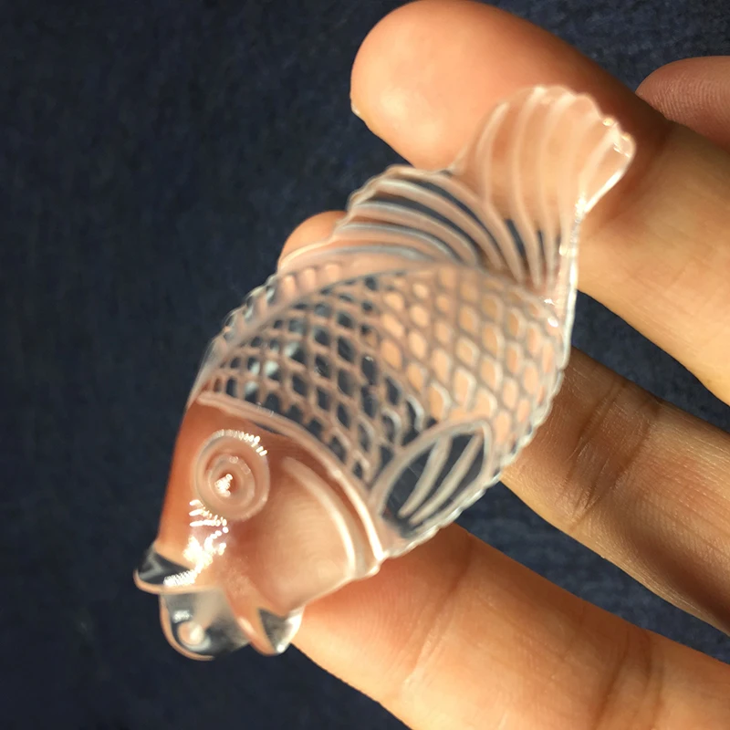 Оптовая продажа желтые подвески из натурального кристалла резной кулон в виде