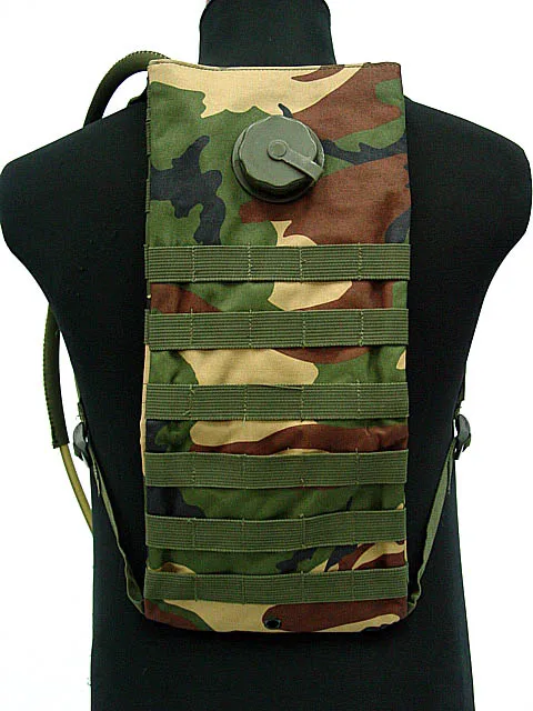Woodland Camo Военный армейский, для походов, пешего туризма MOLLE Гидратации Рюкзак Molle 2.5L гидратации тактические уличные сумки для охоты на воду - Цвет: Woodland Camo