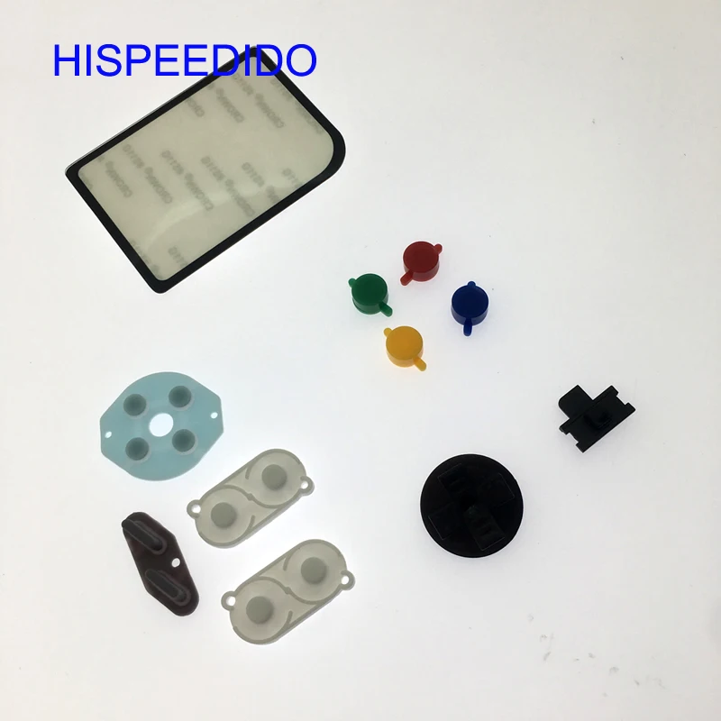 HISPEEDIDO для nintendo Game Boy Zero DMG-01 GBO пластиковые кнопки проводящий резиновый мод комплект стекло объектив протектор для Raspberry Pi