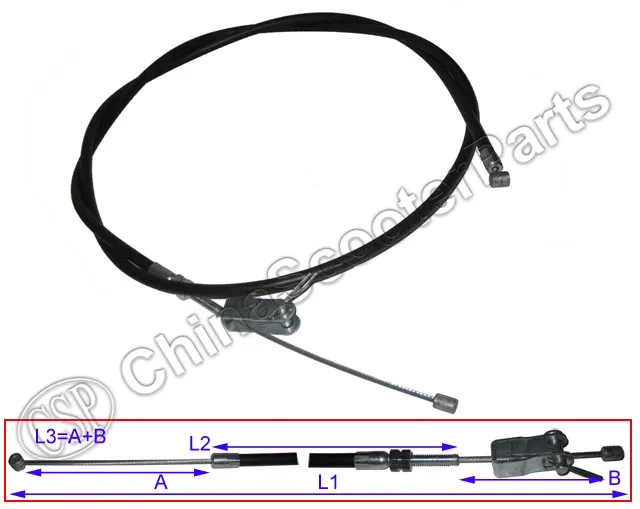 Тормозной кабель для Kazuma Jaguar 500CC ATV UTV XinYang стояночного тормоза 155 см|atv cable|for atvcable atv