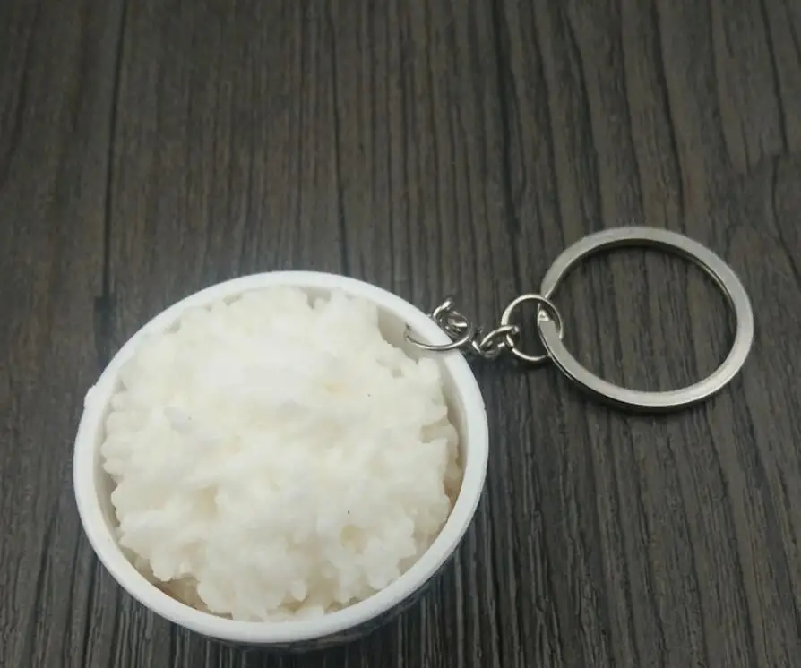 Food30 Мини-Имитация еды милый брелок для ключей для машины, сумки, ключей Мини-миска еда 14 дизайн для женщин сумка Шарм брелок для ключей Mujer ювелирные изделия 1-17169 - Цвет: Food30