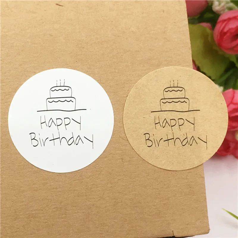 Наклейки ручной работы ярлыки украшение для торта на день рождения длинная