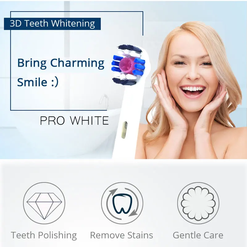 Насадка для зубной щетки Oral B EB18 3D белая специальная чашка полировки зубов