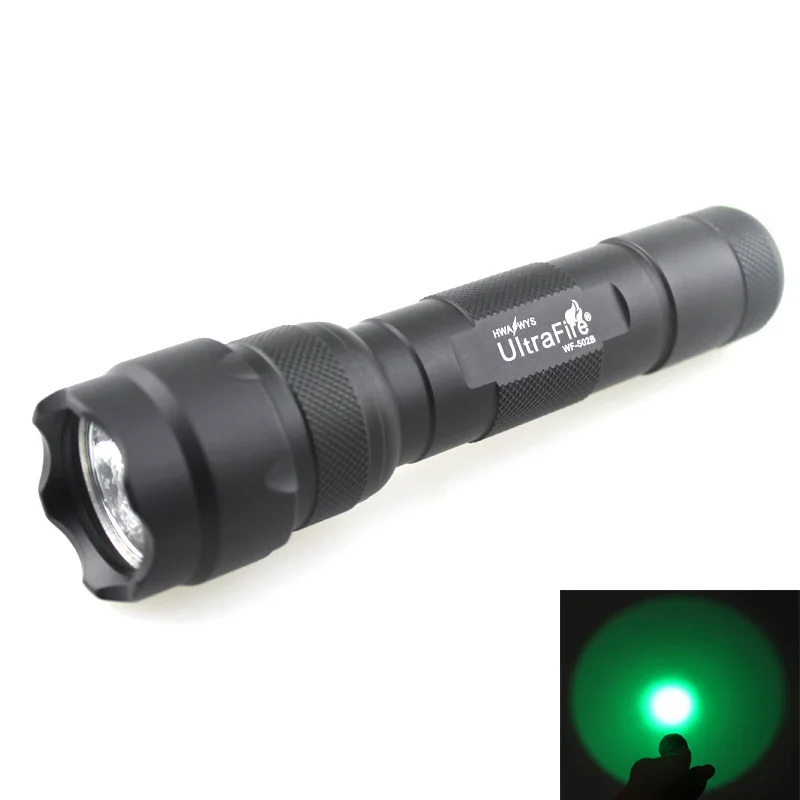 Светодиодный светильник зеленого цвета 3 Вт 1xCREE Q5 5 520nm 535nm светодиодный (1x18650)