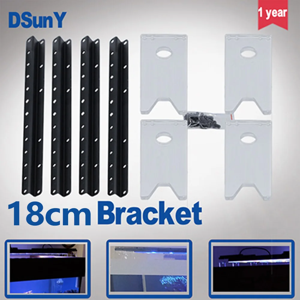 Светодиодный аквариумный светильник 8 см/18 см с синим или прозрачным цветом для