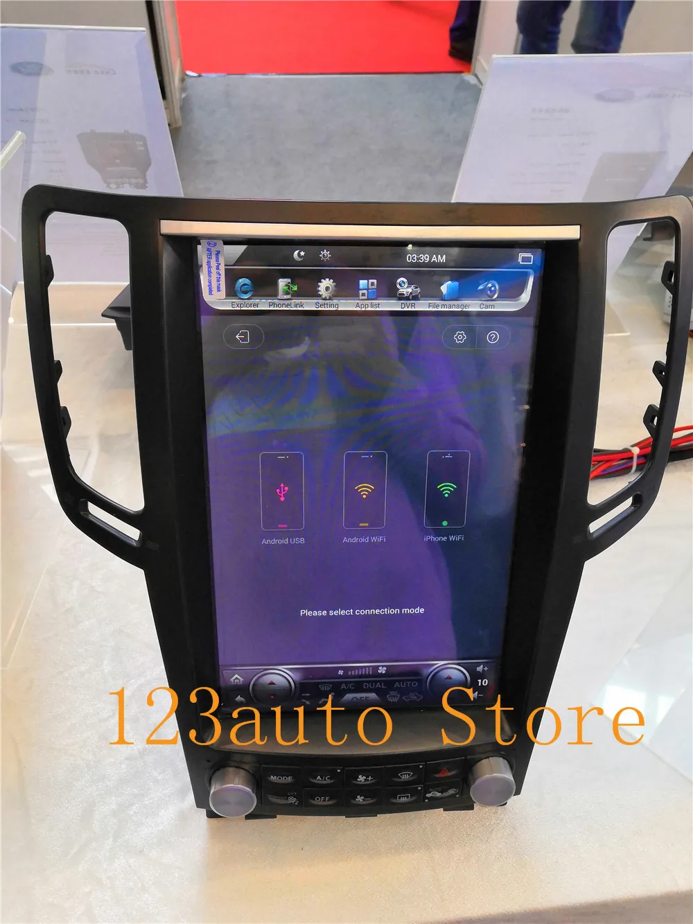 12,1 дюймов вертикальный Tesla стиль Android 8,1 автомобильный DVD gps плеер для infiniti G37 G35 G25 G37S радио аудио стерео PX6 CARPLAY