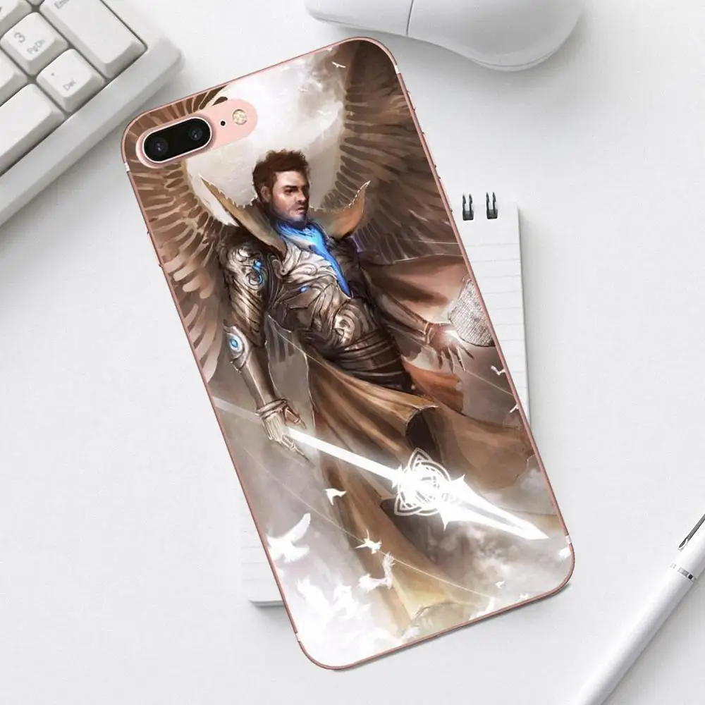Сверхъестественное искусство кастиеля для iPhone 4 4S 5 5C SE 6 6S 7 8 Plus X XS Max XR Galaxy A3 A5 J1 J3 J5 J7 TPU стиль - Цвет: as picture