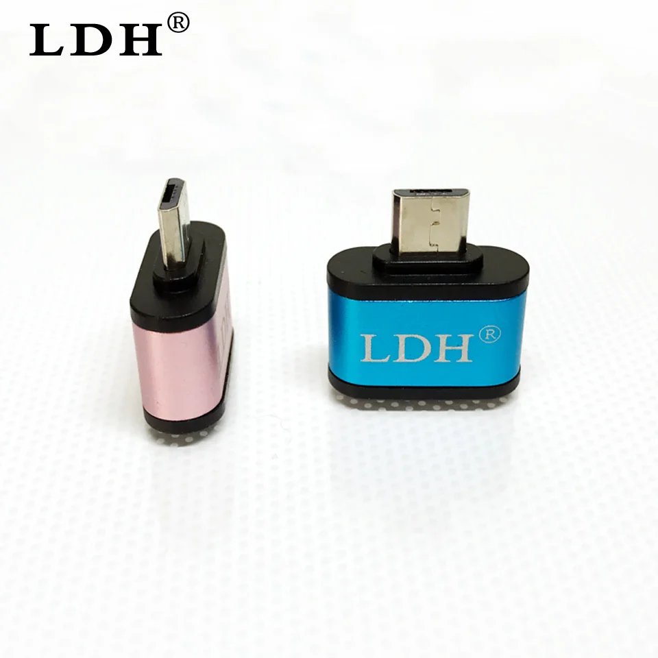 LDH Micro USB к адаптеру OTG адаптер Мужской конвертер позолоченный для телефонов Samsung
