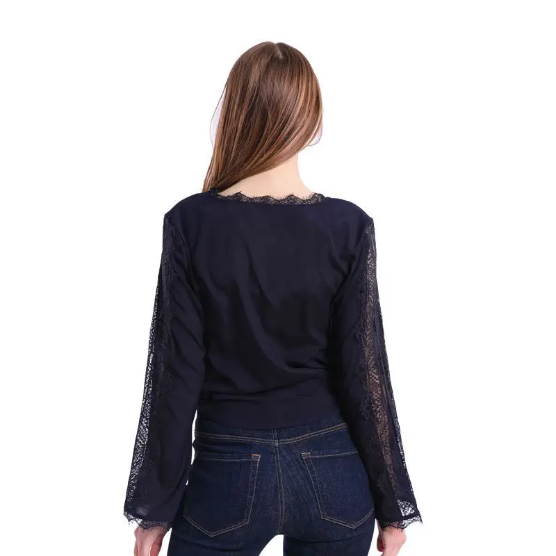 Блузка женская однотонная с длинным рукавом на пуговицах|Блузки| |