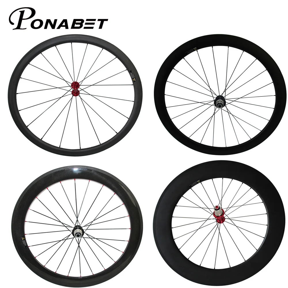 Колёса из углеродного волокна PONABET Powerway R13 38/50/60/88 мм|tubular carbon wheels|carbon wheel 700ccarbon wheels |