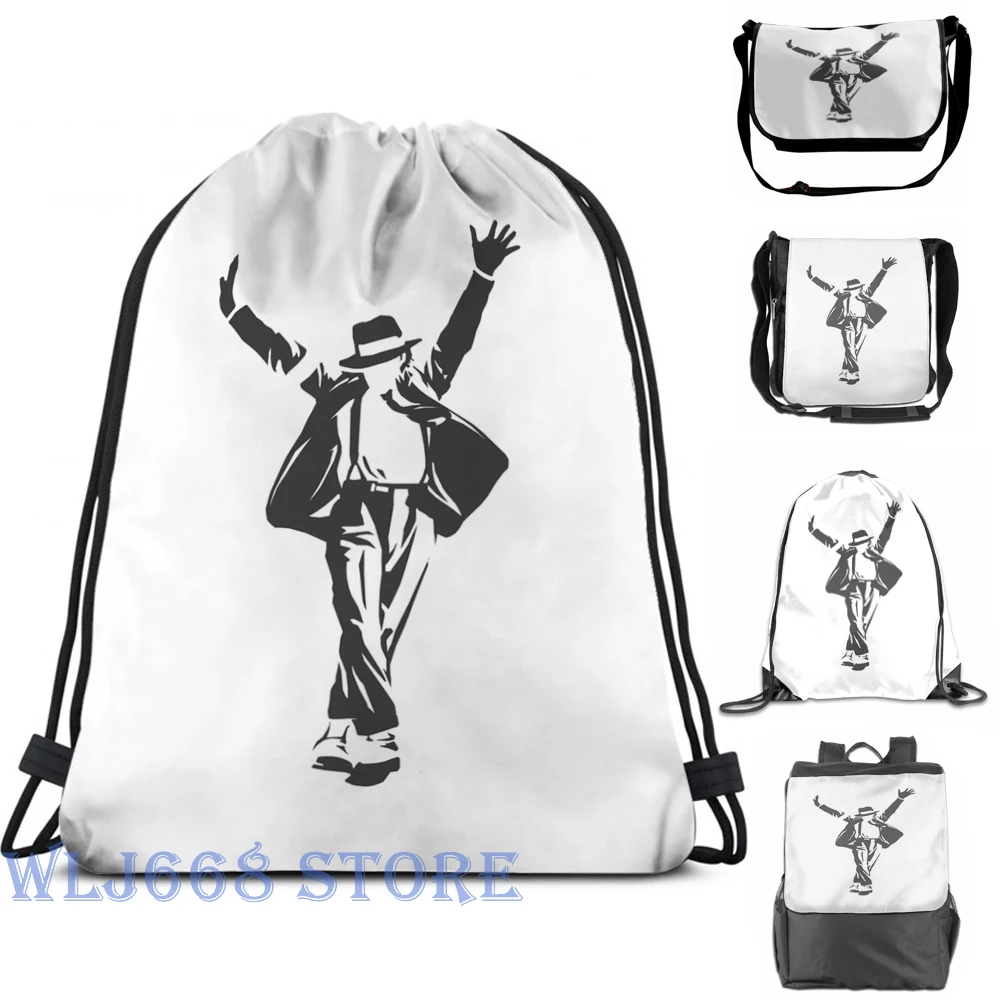 Наплечные сумки с забавным графическим принтом женский рюкзак Майклом Джексоном