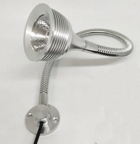 3W 110V 220V Led гусиная шея чтения прикроватная лампа|Комнатные настенные LED -лампы| |