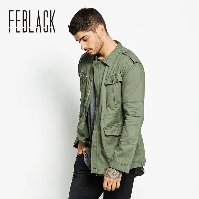 Feblack 2018 Лидер продаж куртка Для мужчин хорошее качество Повседневное тонкий S
