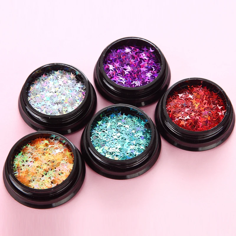 ROHWXY 5 Colors DIY Nail Art Decorations Glitter Shell For Tools design 3D Jewelry Accessories Manicure | Красота и здоровье