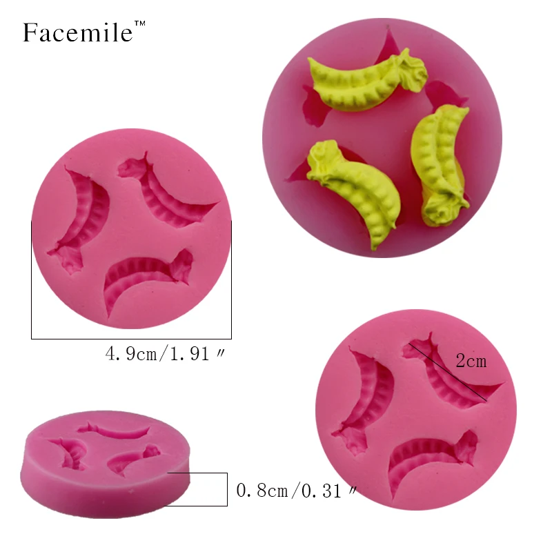 Facemile 9 шт. силиконовая форма для фруктов овощей тыквы помадки торта инструмент