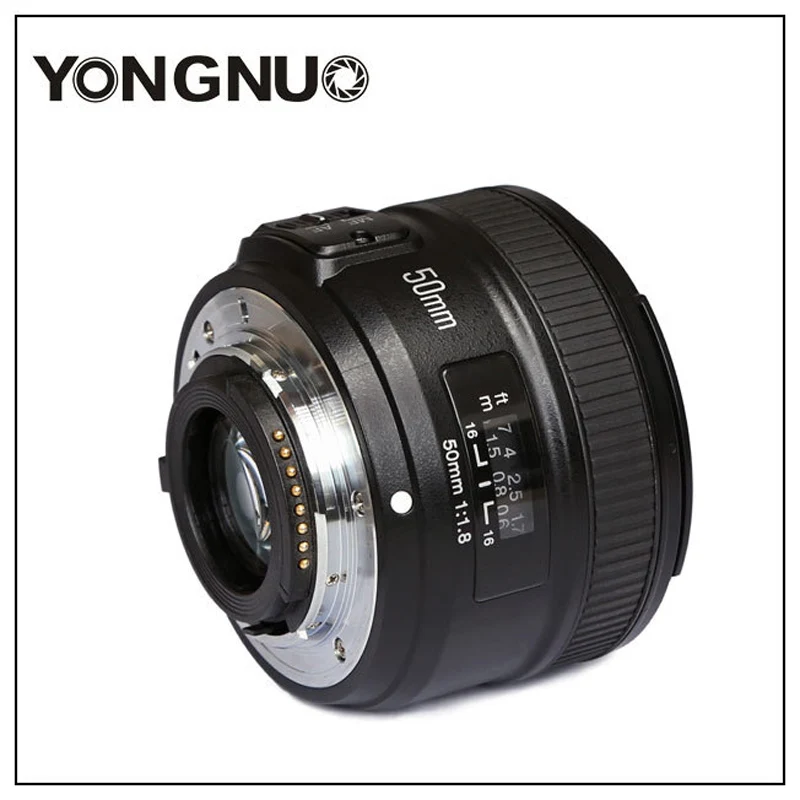 Объектив YONGNUO YN50MM F1.8 с большой диафрагмой автофокус для Nikon d7100 d3100 d5300 d7000 d90 d5200 d7200