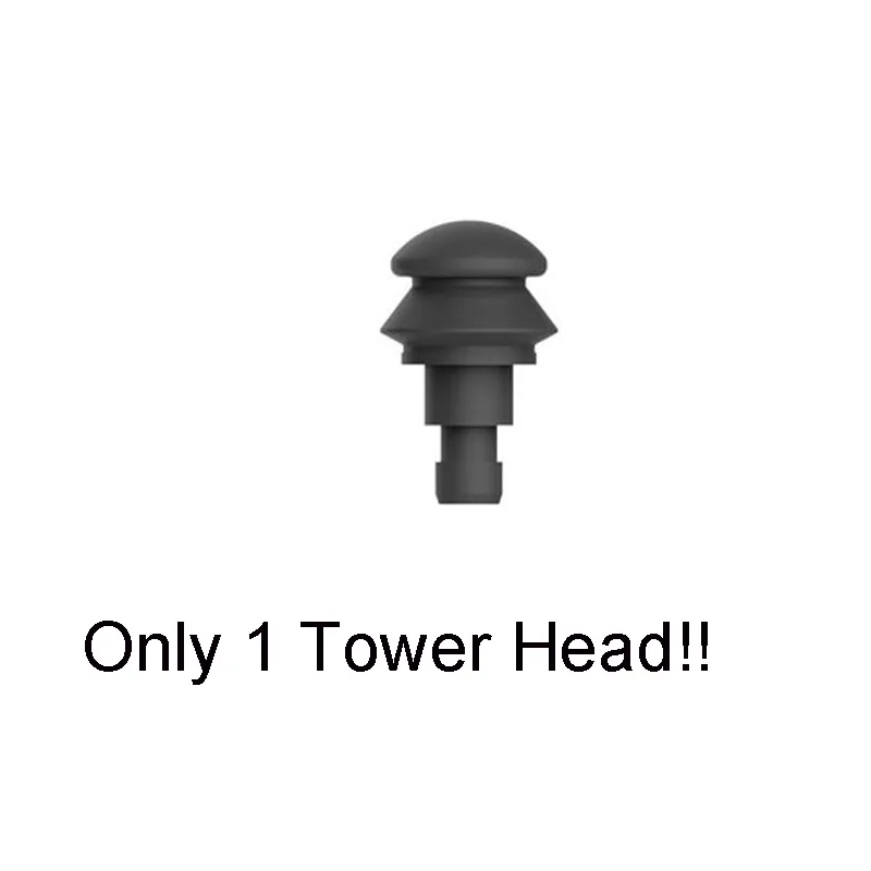 Only 1 tower head Насадки для массажного пистолета, насадки для электрического массажера, расслабление тела, облегчение боли, только головки - Цвет: Only 1 tower head