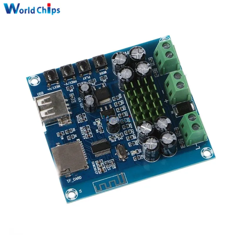 XH M422 TPA3116D2 50W + Bluetooth 4 0 модуль платы усилителя с U диском TF картой|Интегральные