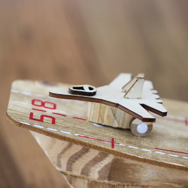 1 шт. креативная деревянная Военная игрушка миниатюрный боевой корабль модель