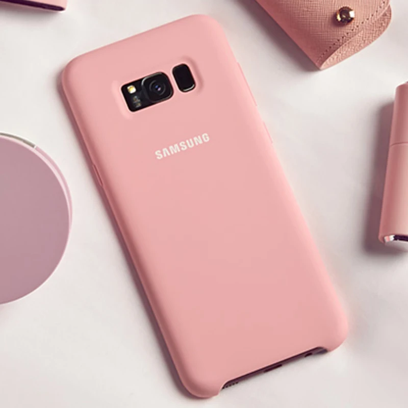 Силиконовый чехол для Samsung S9 S 9 Plus 100% оригинальный чехол-накладка 360 роскошный