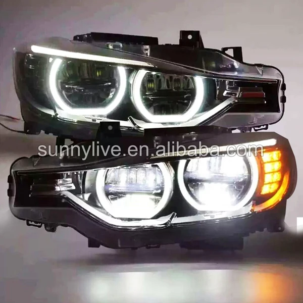 Светодиодный Ангельские глазки фары для BMW F30 F35 318 320 325 328 330 335|headlights for|angel eyes headlightled