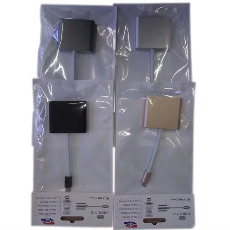 Адаптер 3 в 1 для Apple Macbook USB на PD 1080 HDMI 0|Кабели VGA| |
