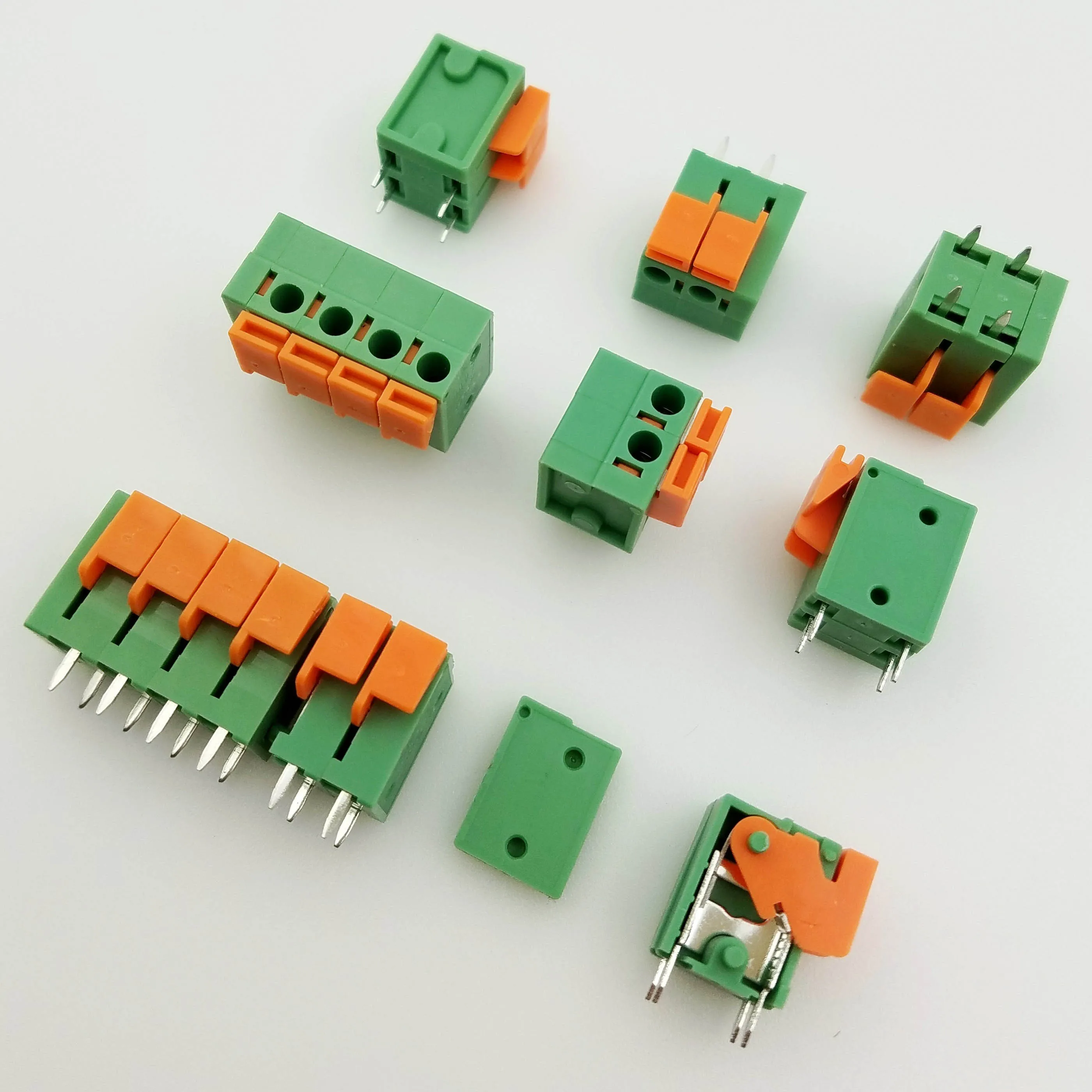 KF142V KF142R 5 08 мм печатной платы Винт Весна Клеммный блок разъем KF128 5.08 2 P 3 4 6 7 8 9 10 DG142
