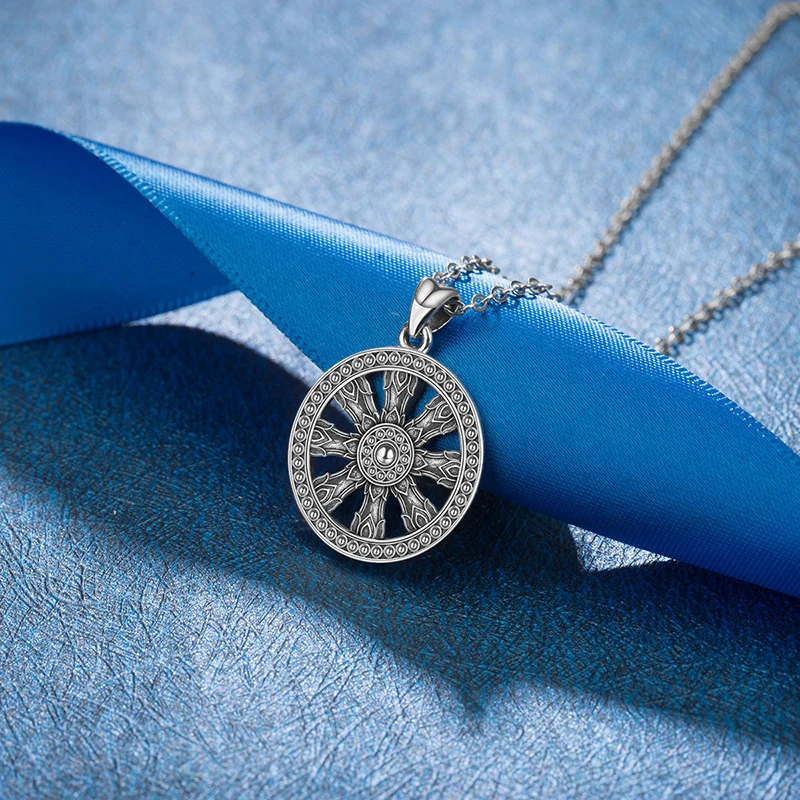Eudora Real 925 Sterling Silver Rudder Pendant Necklaces for Women Girls Vintage Retro Fashion Sterling-silver Jewelry CYD324 | Украшения и