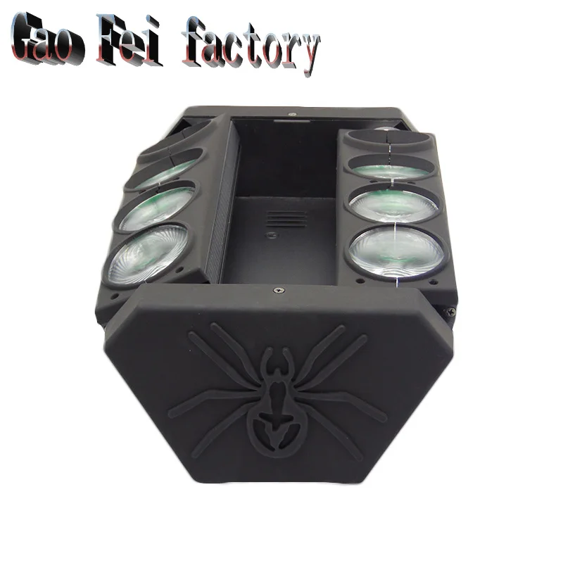Светодиодный вращающийся головной светильник 8X12W RGBW 4 в 1 Lyre Dmx светодиодный диско