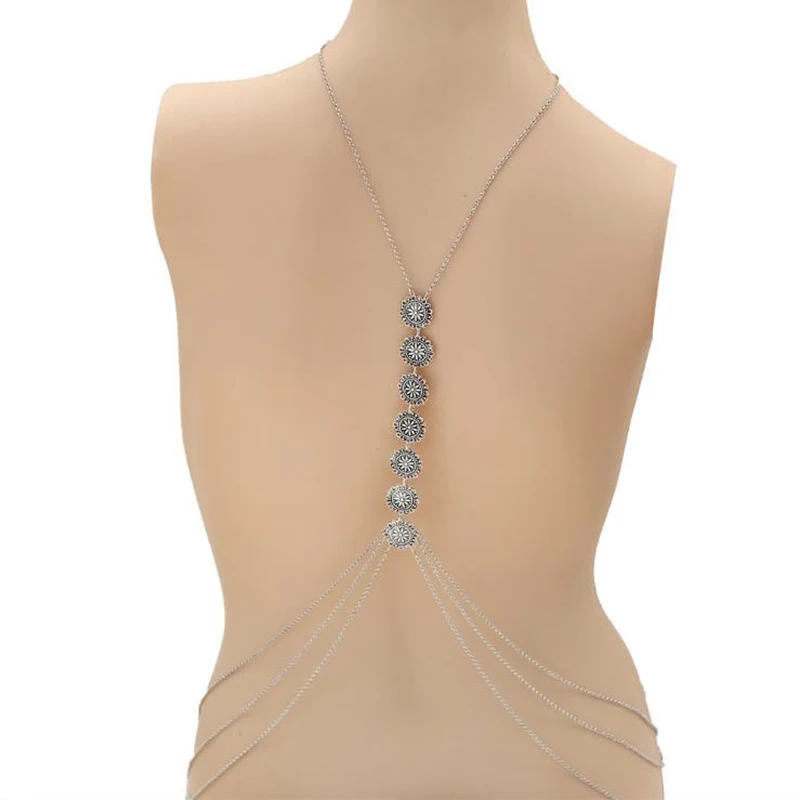 Женская Портупея из бикини с цепочкой на талию ожерелье живот бижутерия