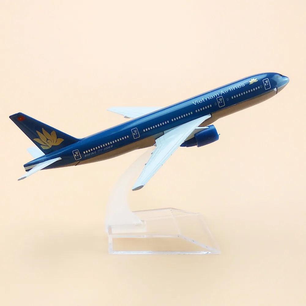 16 см металлическая модель самолета Air Vietnam Airlines Boeing 777 B777 Airways W подставка