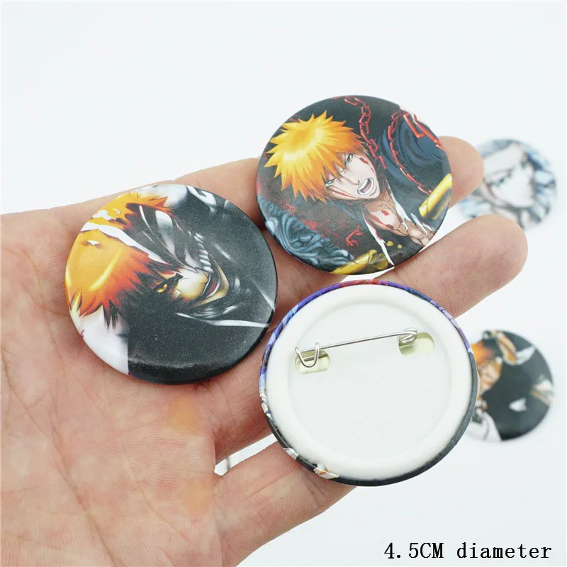 10 шт./компл. аниме отбеливатель Kurosaki Ichigo фигурки заколки броши значки нагрудное