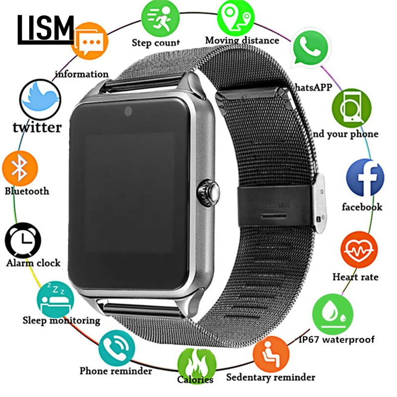 2019 Новые Bluetooth Смарт часы для мужчин и женщин с поддержкой SIM & 8G TF карты